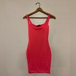 “Sincerely Yours” Neon Pink Mini Dress